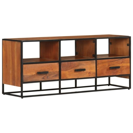 Mueble para la TV madera maciza de acacia 110x30x45 cm de vidaXL, Muebles TV - Ref: Foro24-327450, Precio: 164,85 €, Descuent...