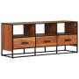 Mueble para la TV madera maciza de acacia 110x30x45 cm de vidaXL, Muebles TV - Ref: Foro24-327450, Precio: 164,85 €, Descuent...