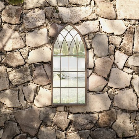 Espejo de jardín arena hierro para exterior 70x30 cm en Espejos | Comprar online en Foru.es