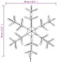 Figura de Navidad de copo de nieve con LED 2 piezas 59x59 cm de vidaXL, Luces de Navidad - Ref: Foro24-3154291, Precio: 75,92...