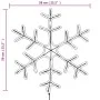 Figura de Navidad de copo de nieve con LED 2 piezas 59x59 cm de vidaXL, Luces de Navidad - Ref: Foro24-3154291, Precio: 74,52...
