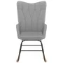 Light Gray Fabric Rocking Chair by vidaXL, Rocking chairs - Ref: Foro24-327611, Price: 104,86 €, Discount: %