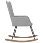 Light Gray Fabric Rocking Chair by vidaXL, Rocking chairs - Ref: Foro24-327611, Price: 104,86 €, Discount: %