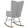Light Gray Fabric Rocking Chair by vidaXL, Rocking chairs - Ref: Foro24-327611, Price: 104,86 €, Discount: %