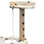 Rascador para gatos poste rascador de sisal 150cm huellas beige en Mobiliario para gatos | Comprar online en Foru.es