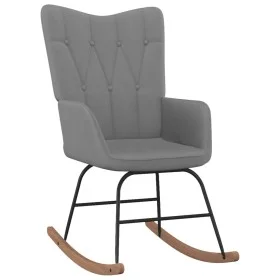 Silla mecedora de tela gris oscuro de vidaXL, Mecedoras - Ref: Foro24-327612, Precio: 105,10 €, Descuento: %
