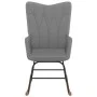 Silla mecedora de tela gris oscuro de vidaXL, Mecedoras - Ref: Foro24-327612, Precio: 105,10 €, Descuento: %
