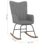 Silla mecedora de tela gris oscuro de vidaXL, Mecedoras - Ref: Foro24-327612, Precio: 105,10 €, Descuento: %