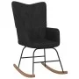 Silla mecedora de tela negra de vidaXL, Mecedoras - Ref: Foro24-327617, Precio: 117,47 €, Descuento: %