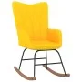 Silla mecedora de tela amarillo mostaza de vidaXL, Mecedoras - Ref: Foro24-327618, Precio: 109,63 €, Descuento: %