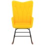 Silla mecedora de tela amarillo mostaza de vidaXL, Mecedoras - Ref: Foro24-327618, Precio: 89,95 €, Descuento: %