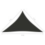 Toldo de vela triangular tela Oxford gris antracita 5x5x6 m en Sombrillas | Comprar online en Foru.es