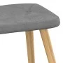 Silla mecedora con reposapiés tela gris oscuro de vidaXL, Mecedoras - Ref: Foro24-327623, Precio: 113,80 €, Descuento: %