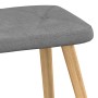 Silla mecedora con reposapiés tela gris oscuro de vidaXL, Mecedoras - Ref: Foro24-327623, Precio: 115,25 €, Descuento: %