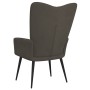Sillón de relax de terciopelo gris oscuro de vidaXL, Sillones - Ref: Foro24-327678, Precio: 90,07 €, Descuento: %