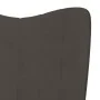 Sillón de relax de terciopelo gris oscuro de vidaXL, Sillones - Ref: Foro24-327678, Precio: 104,41 €, Descuento: %