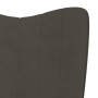 Sillón de relax de terciopelo gris oscuro de vidaXL, Sillones - Ref: Foro24-327678, Precio: 90,07 €, Descuento: %