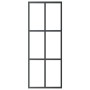 Puerta corredera con herrajes ESG vidrio y aluminio 76x205 cm de vidaXL, Puertas - Ref: Foro24-3081944, Precio: 206,98 €, Des...