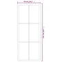 Puerta corredera con herrajes ESG vidrio y aluminio 76x205 cm de vidaXL, Puertas - Ref: Foro24-3081944, Precio: 225,01 €, Des...