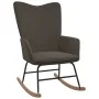 Silla mecedora de terciopelo gris oscuro de vidaXL, Mecedoras - Ref: Foro24-327744, Precio: 125,72 €, Descuento: %
