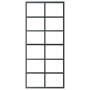 Puerta corredera con herrajes ESG vidrio y aluminio 90x205 cm de vidaXL, Puertas - Ref: Foro24-3081958, Precio: 209,28 €, Des...