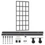 Puerta corredera con herrajes ESG vidrio y aluminio 90x205 cm de vidaXL, Puertas - Ref: Foro24-3081964, Precio: 249,68 €, Des...