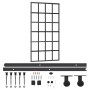 Puerta corredera con herrajes ESG vidrio y aluminio 102x205 cm de vidaXL, Puertas - Ref: Foro24-3081966, Precio: 256,73 €, De...