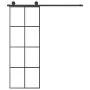 Schiebetür mit ESG-Aluminium-Glasbeschlagsatz 76x205 cm von vidaXL, Türen für zu Hause - Ref: Foro24-3152139, Preis: 249,93 €...