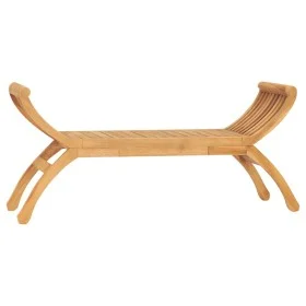 Banco de jardín madera maciza de teca 126 cm de vidaXL, Bancos de jardín - Ref: Foro24-316150, Precio: 135,13 €, Descuento: %