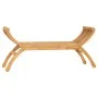 Banco de jardín madera maciza de teca 126 cm de vidaXL, Bancos de jardín - Ref: Foro24-316150, Precio: 135,13 €, Descuento: %