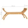 Banco de jardín madera maciza de teca 126 cm de vidaXL, Bancos de jardín - Ref: Foro24-316150, Precio: 135,13 €, Descuento: %