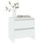 Mesita de noche madera contrachapada blanco 45x34,5x44,5 cm de vidaXL, Mesitas de noche - Ref: Foro24-809845, Precio: 41,58 €...