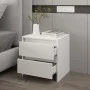 Mesita de noche madera contrachapada blanco 45x34,5x44,5 cm de vidaXL, Mesitas de noche - Ref: Foro24-809845, Precio: 42,62 €...