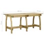Mesa de jardín de madera de pino impregnada 160x74x75 cm en Mesas de jardín | Comprar online en Foru.es