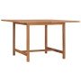 Mesa de comedor de jardín madera maciza de teca 110x110x75 cm en Mesas de jardín | Comprar online en Foru.es