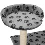 Rascador para gatos con poste de sisal 95 cm huellas gris en Mobiliario para gatos | Comprar online en Foru.es