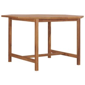 Mesa de comedor de jardín madera maciza de teca 110x110x75 cm en Mesas de jardín | Comprar online en Foru.es