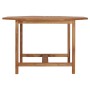 Mesa de comedor de jardín madera maciza de teca 110x110x75 cm en Mesas de jardín | Comprar online en Foru.es
