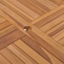Mesa de comedor de jardín madera maciza de teca 110x110x75 cm en Mesas de jardín | Comprar online en Foru.es