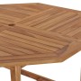 Mesa de comedor de jardín madera maciza de teca 110x110x75 cm en Mesas de jardín | Comprar online en Foru.es