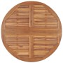 Mesa de comedor de jardín plegable teca maciza Ø110x75 cm en Mesas de jardín | Comprar online en Foru.es