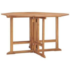 Mesa de comedor de jardín plegable teca maciza 110x110x75 cm en Mesas de jardín | Comprar online en Foru.es