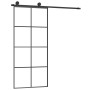 Puerta corredera con set herrajes vidrio ESG aluminio 90x205 cm de vidaXL, Puertas para el hogar - Ref: Foro24-3152141, Preci...