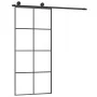 Schiebetür mit ESG-Aluminium-Glasbeschlagsatz 90x205 cm von vidaXL, Türen für zu Hause - Ref: Foro24-3152141, Preis: 313,57 €...