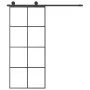 Schiebetür mit ESG-Aluminium-Glasbeschlagsatz 90x205 cm von vidaXL, Türen für zu Hause - Ref: Foro24-3152141, Preis: 313,57 €...