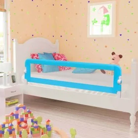 Barandilla de seguridad cama de niño poliéster azul 120x42 cm de vidaXL, Barandillas de seguridad - Ref: Foro24-10172, Precio...