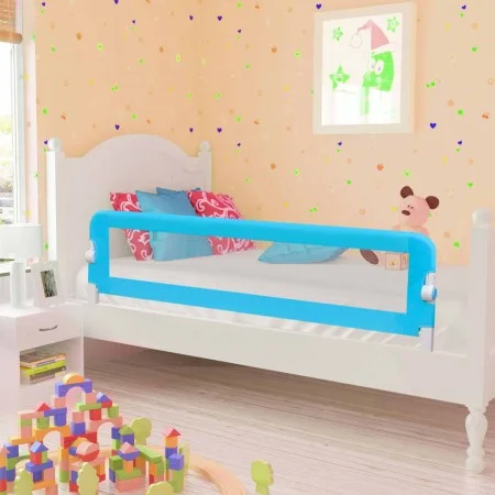 Barandilla de seguridad cama de niño poliéster azul 120x42 cm de vidaXL, Barandillas de seguridad - Ref: Foro24-10172, Precio...