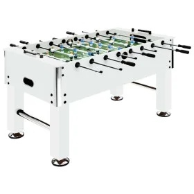 Futbolín de acero blanco 60 kg 140x74,5x87,5 cm de vidaXL, Mesas de futbolín - Ref: Foro24-92501, Precio: 375,40 €, Descuento: %