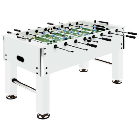 Futbolín de acero blanco 60 kg 140x74,5x87,5 cm de vidaXL, Mesas de futbolín - Ref: Foro24-92501, Precio: 451,98 €, Descuento: %