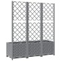 Jardinera con enrejado PP gris claro 120x40x136 cm de vidaXL, Maceteros y jardineras - Ref: Foro24-153274, Precio: 130,12 €, ...